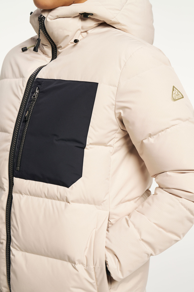 【新品未開封】 nissy naptime SWEAT PARKA-BEIGE Dundas Down Parka Women | Light Beige | Tenson