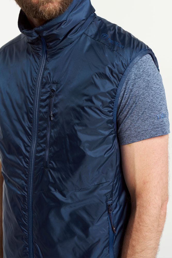 ジャケット・アウター theory Polished Nylon Puffer Vest セオリー Theory POLISHED NYL/ PKT SH PUFFE （ブラック