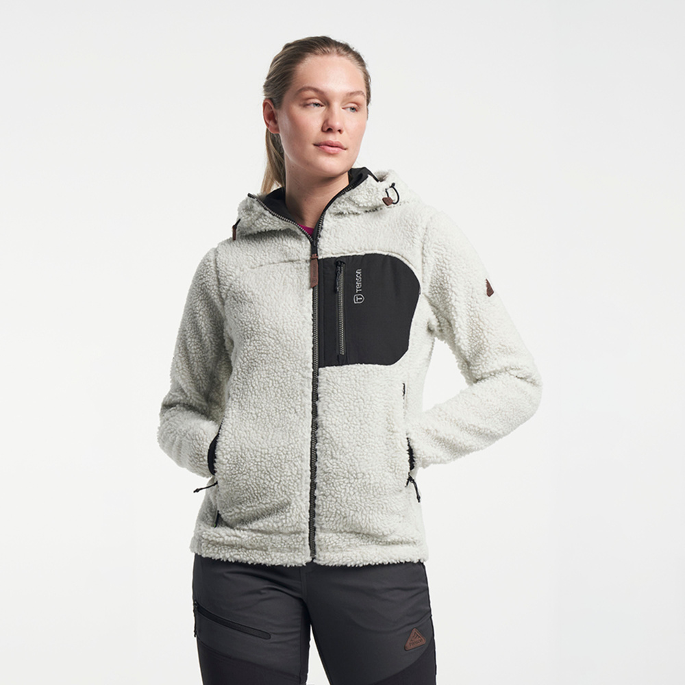 Himalaya Teddy Fleece Hood Women | Light Grey | Tenson