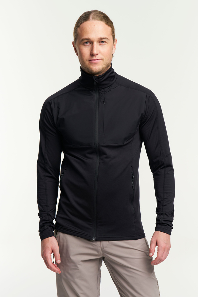 TXlite Windblock Hybrid Zip Men | Black | Tenson