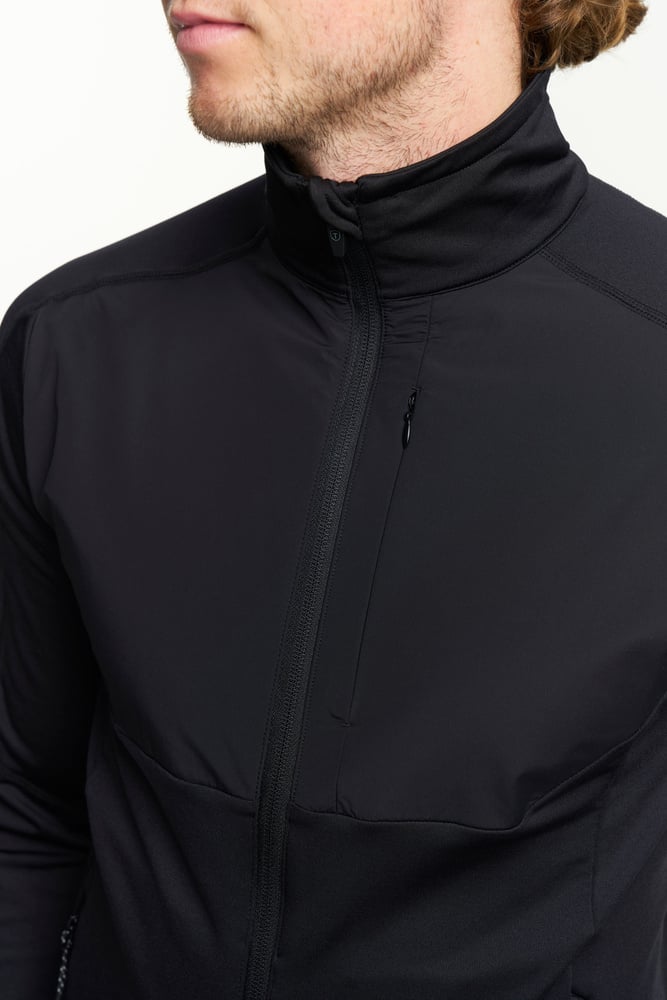 TXlite Windblock Hybrid Zip Men | Black | Tenson